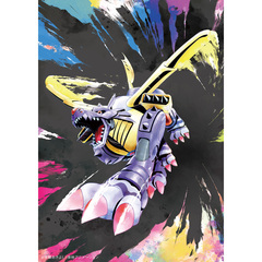 『デジモンアドベンチャー』キャンバスアートボード　メタルガルルモン―Water Color―