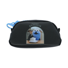 デッカジップペンケース　パペットスンスン　ブラック