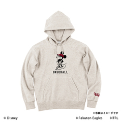 21ミッキーマウス（BASEBALL）/東北楽天ゴールデンイーグルス　フードプルパーカーXL