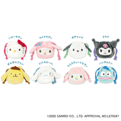 シークレットコレクション　ミニフェイス巾着　サンリオキャラクターズ【単品】（2026年8月上旬以降発売予定）