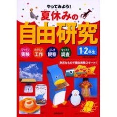 やってみよう！夏休みの自由研究　びっくり実験　たのしい工作　ふしぎ観察　なっとく調査　１・２年生　身近なもので面白実験スタート！