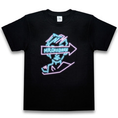 Mr.Children 30th Anniversary Tour／エントランスマン(Neon) Tシャツ　BLACK