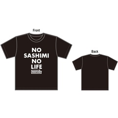 【公式グッズ】ゴリパラ見聞録Tシャツ リスタート NO SASHIMI NO LIFE 黒