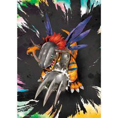 『デジモンアドベンチャー』キャンバスアートボード　メタルグレイモン―Water Color―