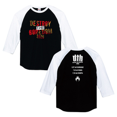 【ANTHEM】DESTROY THE BOREDOM Tour 2026 ベースボールTシャツ Lサイズ