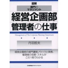 経営企画部管理者の仕事