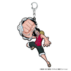 セブンネット限定 『ONE PIECE』 半立体ラバーキーホルダー ルフィ＜GEAR3＞