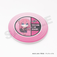 【ぼっち・ざ・ろっく！】レコード風コースター・デフォルメ・後藤ひとり