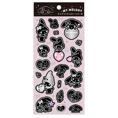 サンリオキャラクターズ（モノクロシリーズ）キラキララインストーンシール マイメロディ（2026年5月上旬以降発売予定）