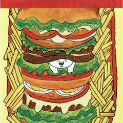 メモ帳　ハンバーガーしろくま