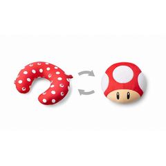 スーパーマリオ トラベルグッズ 2WAYネックピロー スーパーマリオ（スーパーキノコ）
