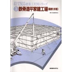絵で見る建築工程図シリーズ　３　鉄骨造平家建工場（屋根：折板）