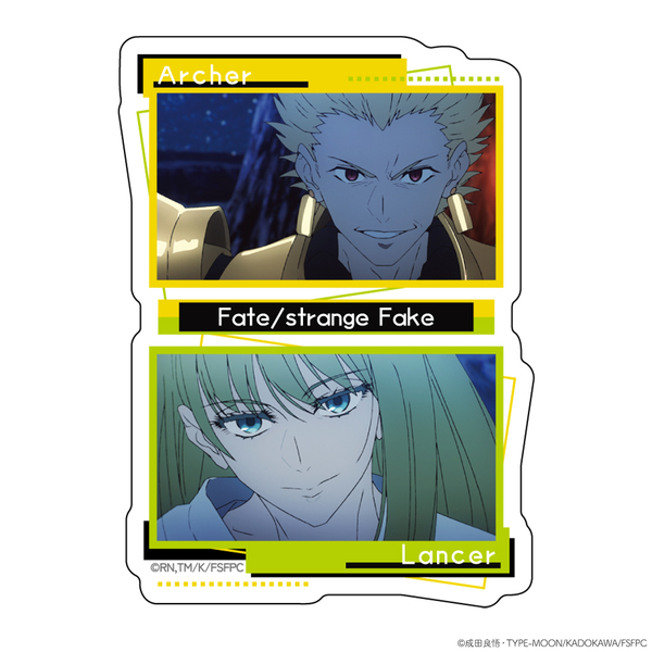 Fate アーチャー ランサー シール ステッカー TVアニメ『Fate/strange Fake』ダイカットステッカー アーチャー