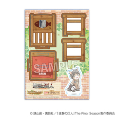 進撃の巨人　調査兵にゃん　みにチェアプレート　エレン（2026年10月以降発売予定）