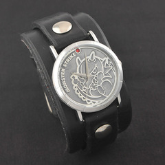 モンスターストライク × Red Monkey Designs Collaboration Wristwatch レッドドラゴン Model Ladies'／BLACK