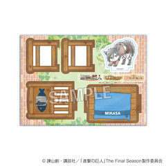 進撃の巨人　調査兵にゃん　みにチェアプレート　ミカサ（2026年10月以降発売予定）