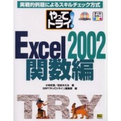 やってトライ！Ｅｘｃｅｌ　２００２　実戦的例題によるスキルチェック方式　関数編