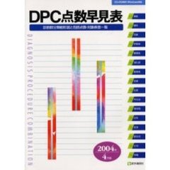 ＤＰＣ点数早見表　診断群分類樹形図と包括点数・対象疾患一覧　２００４年４月版