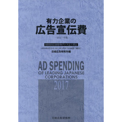 有力企業の広告宣伝費　ＮＥＥＤＳ日経財務データより算定　２０１７年版