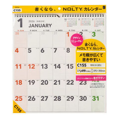 ＮＯＬＴＹ（ノルティ）　カレンダー壁掛（Ｂ３変型）［Ｃ１５５］　２０２６年１月始まり