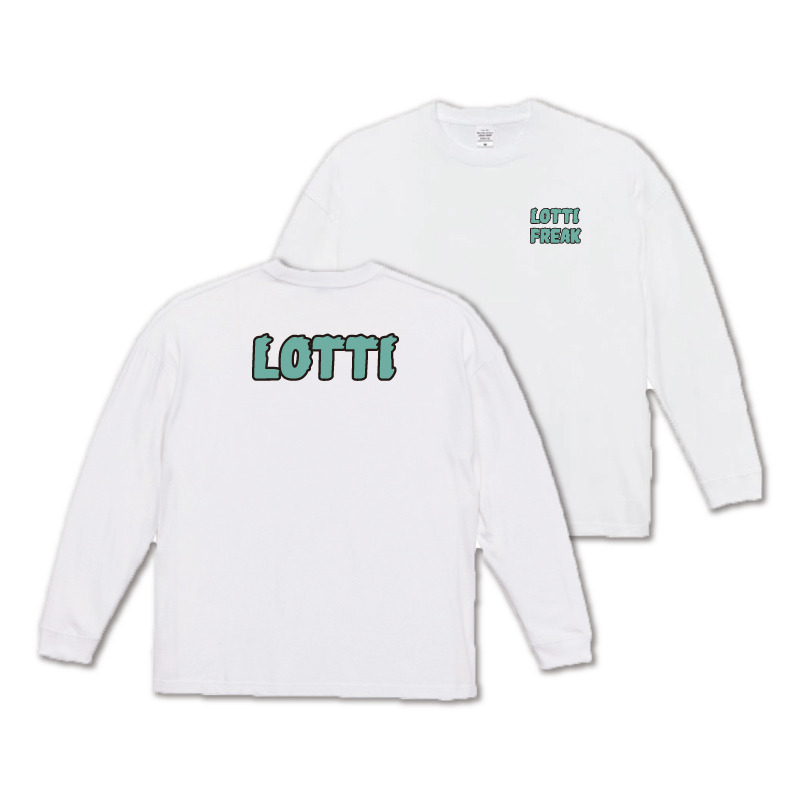 ロッチ／ロングスリーブTシャツ／ホワイト×エメラルドグリーン 通販