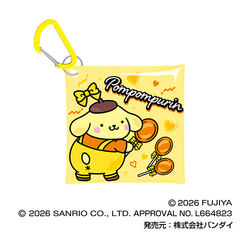 PEKO×サンリオキャラクターズ　マルチクリアケース SSサイズ06　ポムポムプリン（2026年4月以降発売予定）
