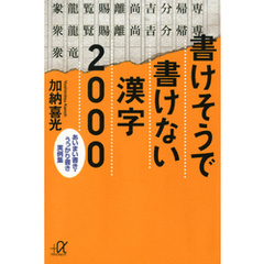 書けそうで書けない漢字２０００　あいまい書き・うっかり書き実例集