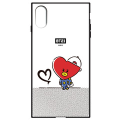 BT21 【TATA】 ガラスハイブリッドiPhoneXS/Xケース
