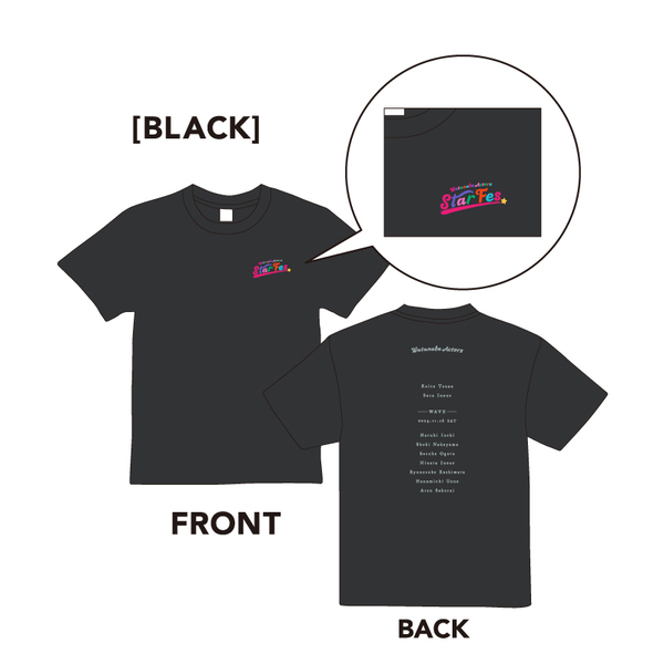 Watanabe Actors Star Fes/Tシャツ<BLACK>