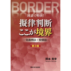 図表で明快！擬律判断ここが境界　実務刑法・特別法　第３版
