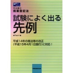 司法書士商業登記法試験によく出る先例