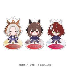 ウマ娘 プリティーダービー　もちどる アートコレクション アクリルスタンドキーホルダー コンプリートセット （オルフェーヴル、ジェンティルドンナ、ウインバリアシオン） 【セブンネット限定】