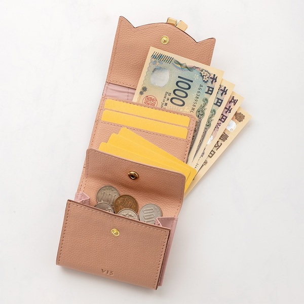 VIS フラワーカット財布ミニ PINK（セブン‐イレブン／セブンネット限定
