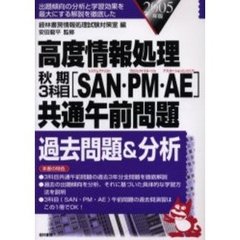 高度情報処理秋期３科目〈ＳＡＮ（システムアナリスト）・ＰＭ（プロジェクトマネージャ）・ＡＥ（アプリケーションエンジニア）〉共通午前問題過去問題＆分析　２００５年版
