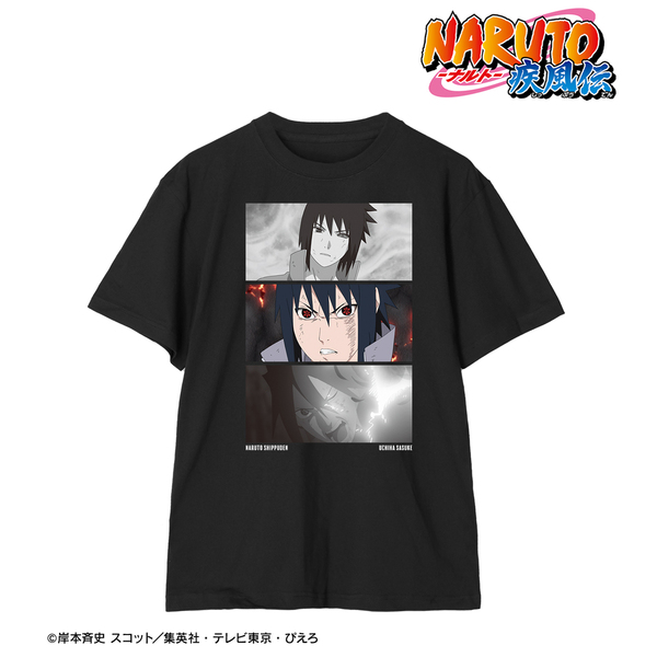 NARUTO-ナルト- 疾風伝 うちはサスケ 場面写Tシャツメンズ(サイズ/L