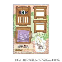 進撃の巨人　憲兵にゃん　みにチェアプレート　アニ（2026年10月以降発売予定）