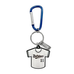 Buffaloes 選手カラビナ付きユニフォームキーホルダー #11山崎福