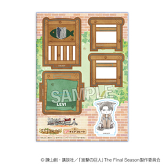 進撃の巨人　調査兵にゃん　みにチェアプレート　リヴァイ（2026年10月以降発売予定）