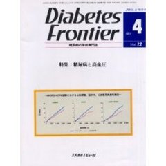 Ｄｉａｂｅｔｅｓ　Ｆｒｏｎｔｉｅｒ　糖尿病の学術専門誌　Ｖｏｌ．１２Ｎｏ．４（２００１年８月）　特集・糖尿病と高血圧