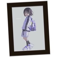 【絵師コレ】「五七翔二」複製原画　額・黒