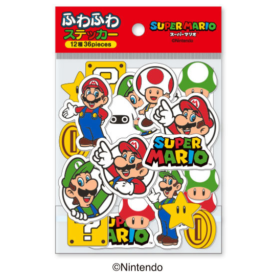 スーパーマリオ ふわふわステッカー（再販）（2026年6月以降発売予定