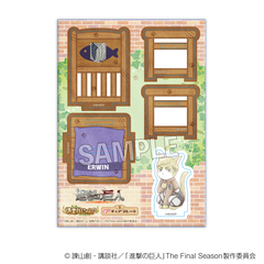 進撃の巨人　調査兵にゃん　みにチェアプレート　エルヴィン（2026年10月以降発売予定）