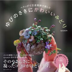 ベランダで豆盆栽鉢で楽しむ　ゆびのさきにかわいいみどり