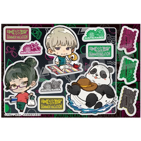 呪術廻戦 ステッカー 禪院真希＆狗巻棘＆パンダ ＆ 東堂葵＆禪院真依