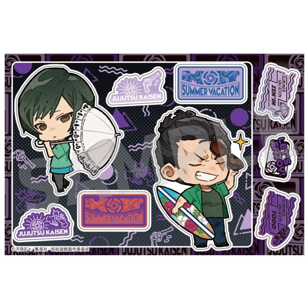 呪術廻戦 ステッカー 禪院真希＆狗巻棘＆パンダ ＆ 東堂葵＆禪院真依