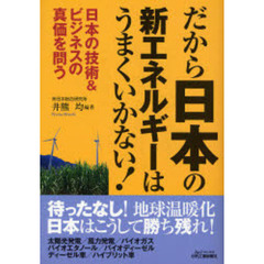 だから日本の新エネルギーはうまくいかない！　日本の技術＆ビジネスの真価を問う