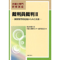 裁判員裁判　個別類型的見地からみた実務　２