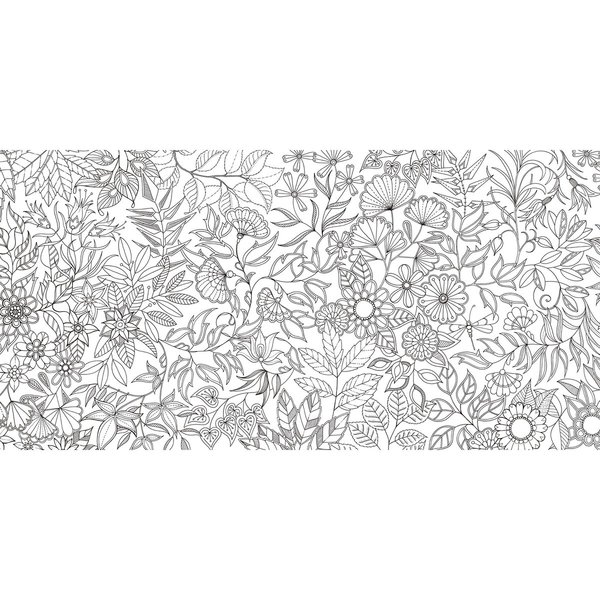 ひみつの花園 : 花いっぱいのぬりえブック - アート・デザイン・音楽