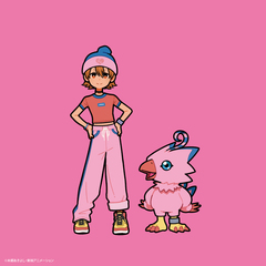 『デジモンアドベンチャー』キャンバスアートボード　25th Anniversary Collaboration Art-空&ピヨモン by 美好よしみ