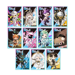 アニメ「TO BE HERO X」ステータス風トレーディングオーロラアクリルカード 1PCS（全11種よりランダム1種）